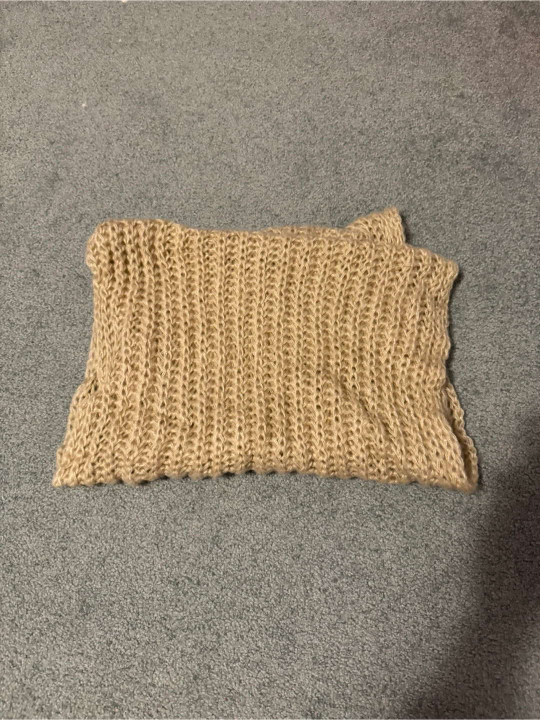 Beige Knit Scarf - photo 3
