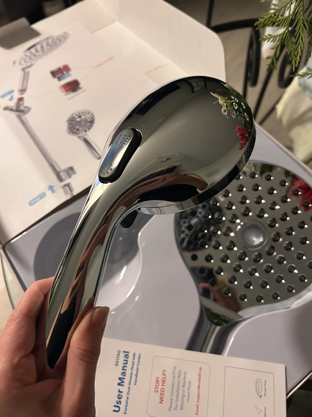 MakeFit Rain Shower Head System (2-in-1) Brand new, never used. - photo 4