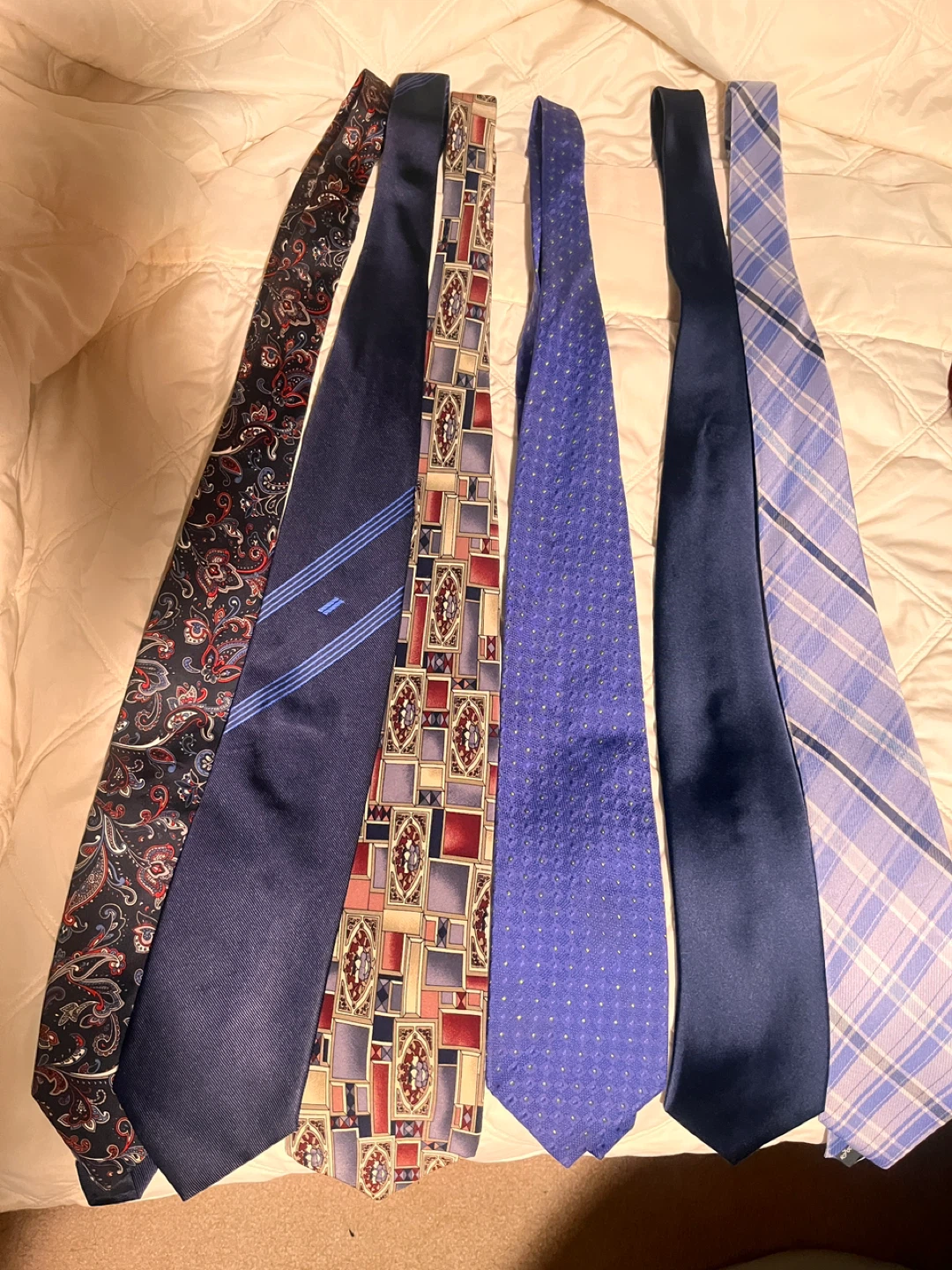 Variety of Men's Ties - Benetton, Structure, Van Heusen