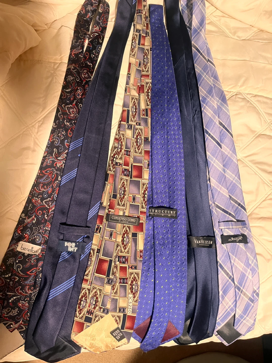 Variety of Men's Ties - Benetton, Structure, Van Heusen - photo 2