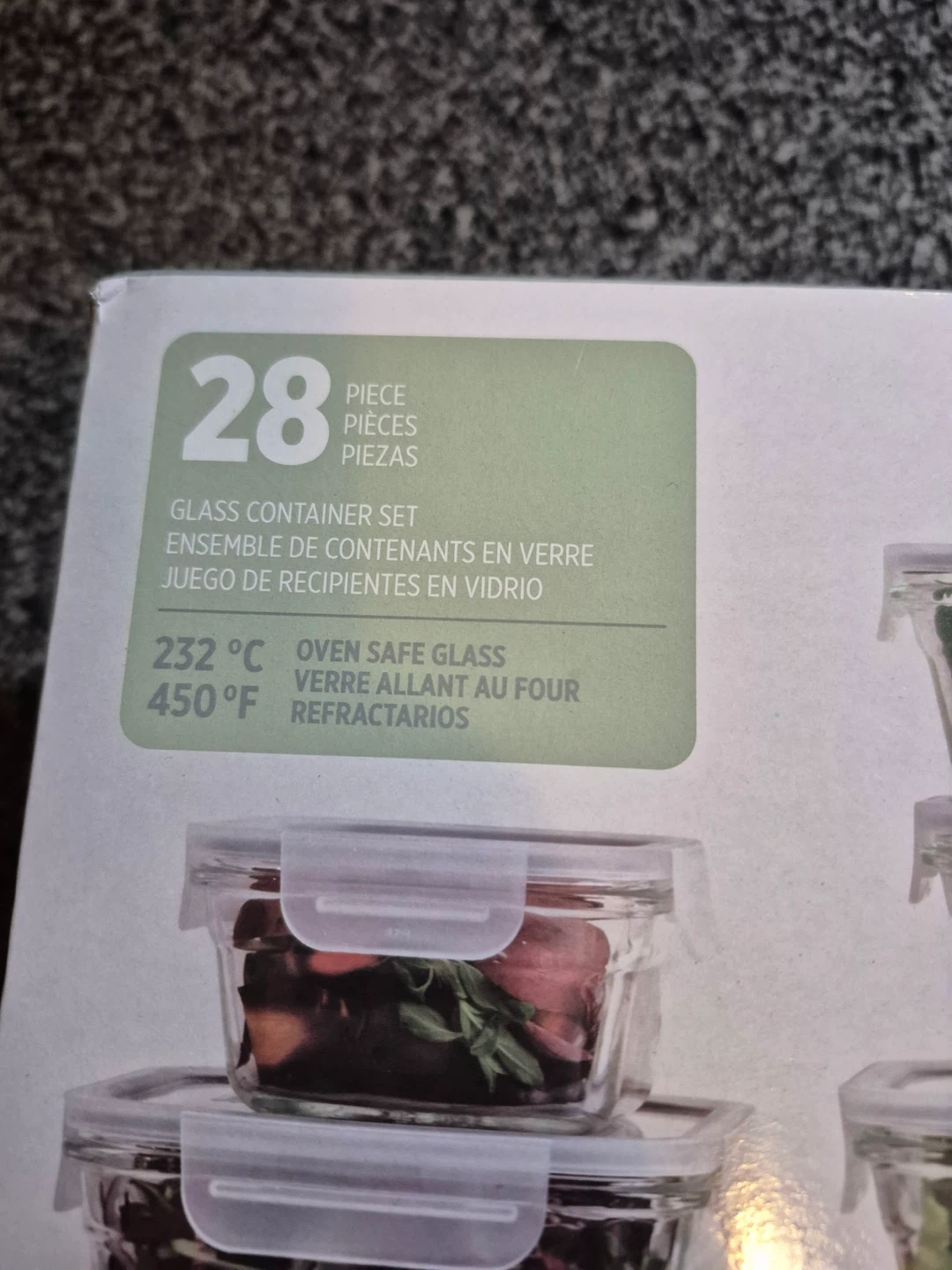 Brand new 28-Piece Glass Container Set - photo 3