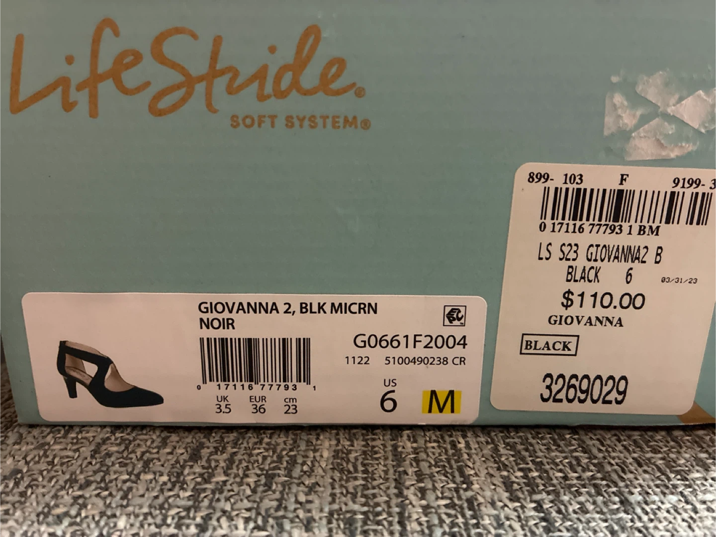LifeStride Giovanna 2 Black Heels - Size 6M - photo 5