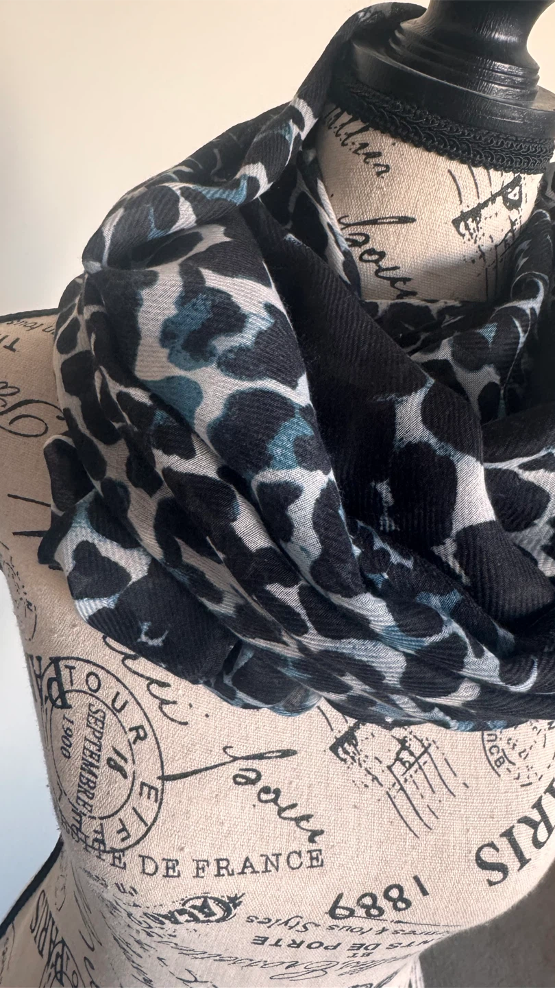 H&M Black & White Patterned Scarf - photo 3