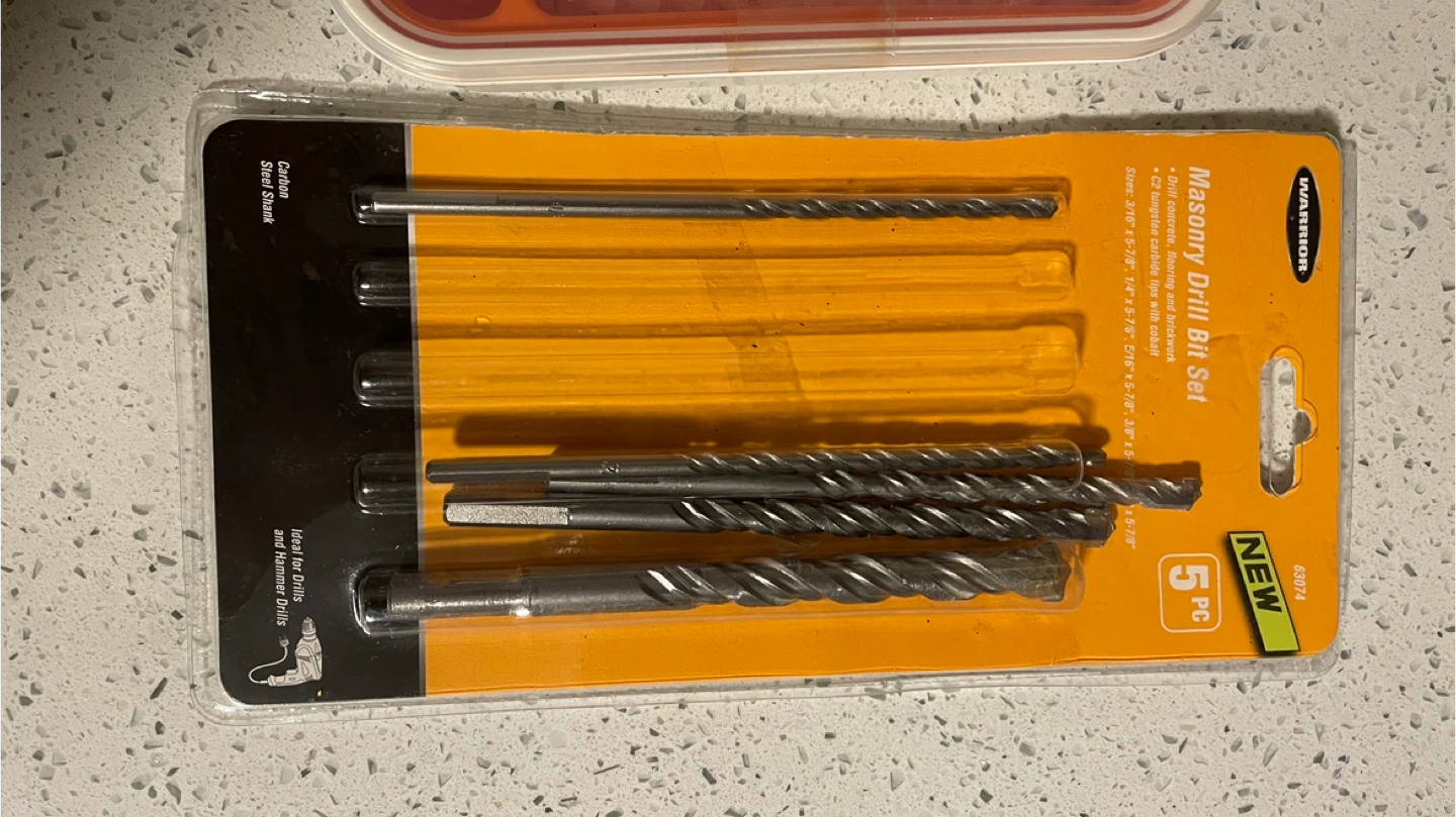 Warrior Masonry Drill Bit Set & Tool Set - photo 4