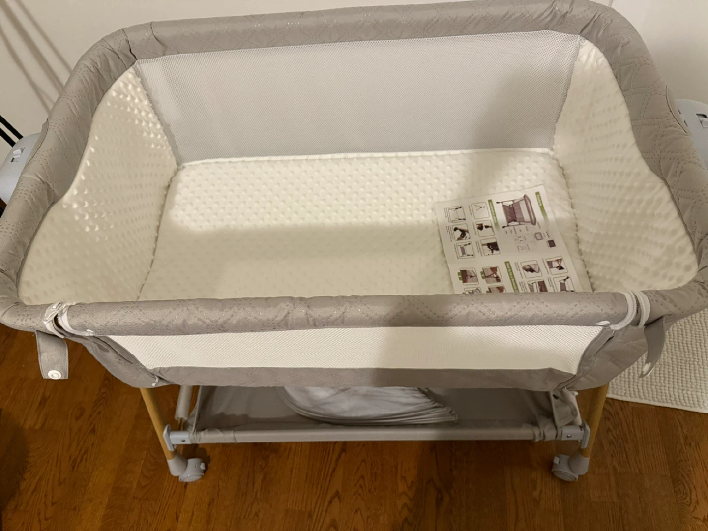Grey Baby Bassinet