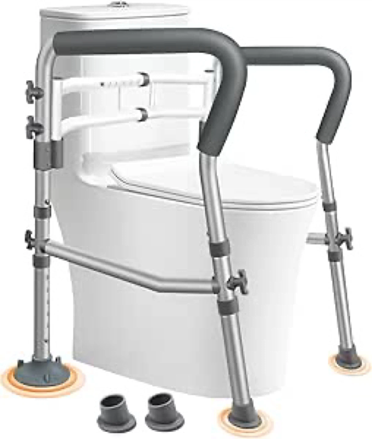 Adjustable Toilet Safety Rails - Mobility Aid