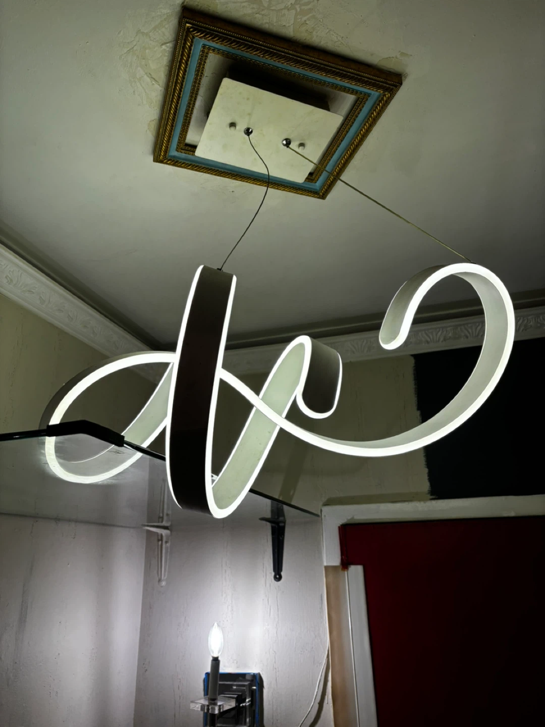 Modern LED Swirl Pendant Light - photo 2