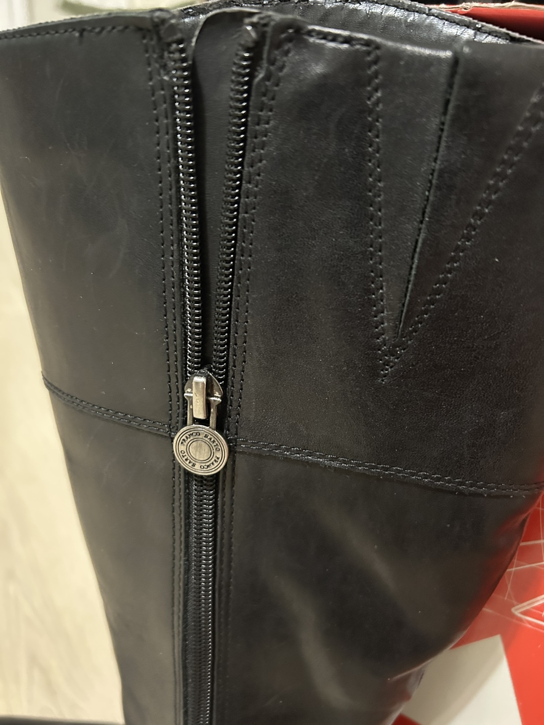 Franco Sarto Black Leather Riding Boots - photo 2