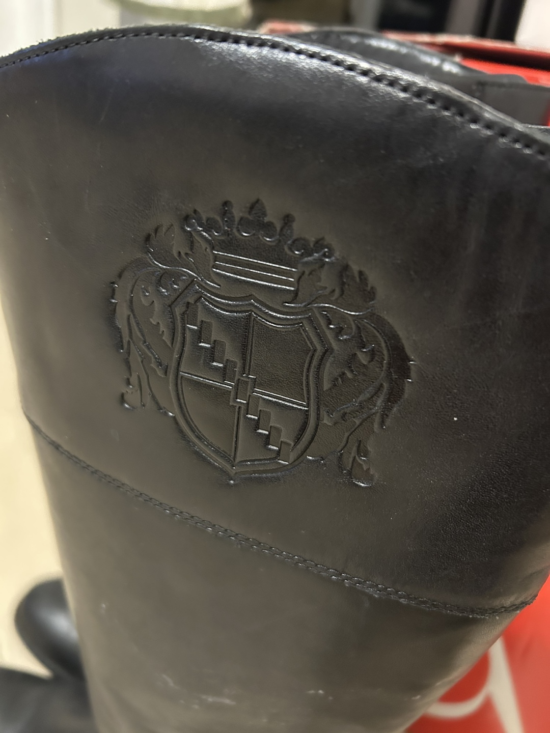 Franco Sarto Black Leather Riding Boots - photo 3