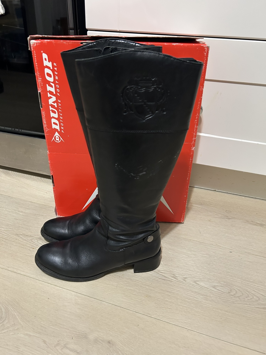 Franco Sarto Black Leather Riding Boots