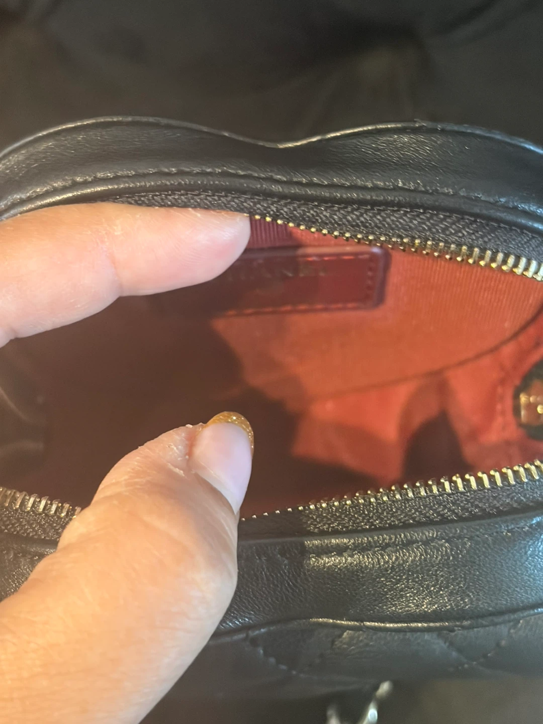 Chanel Heart Bag Black/Burgundy - photo 5