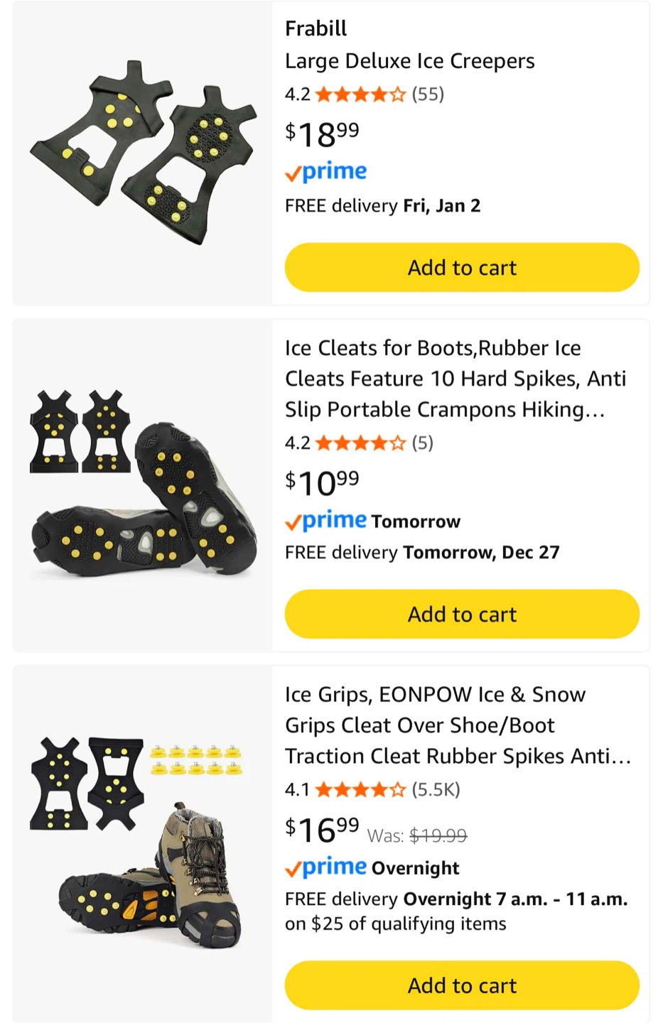 Large Deluxe Ice Cleats - photo 4