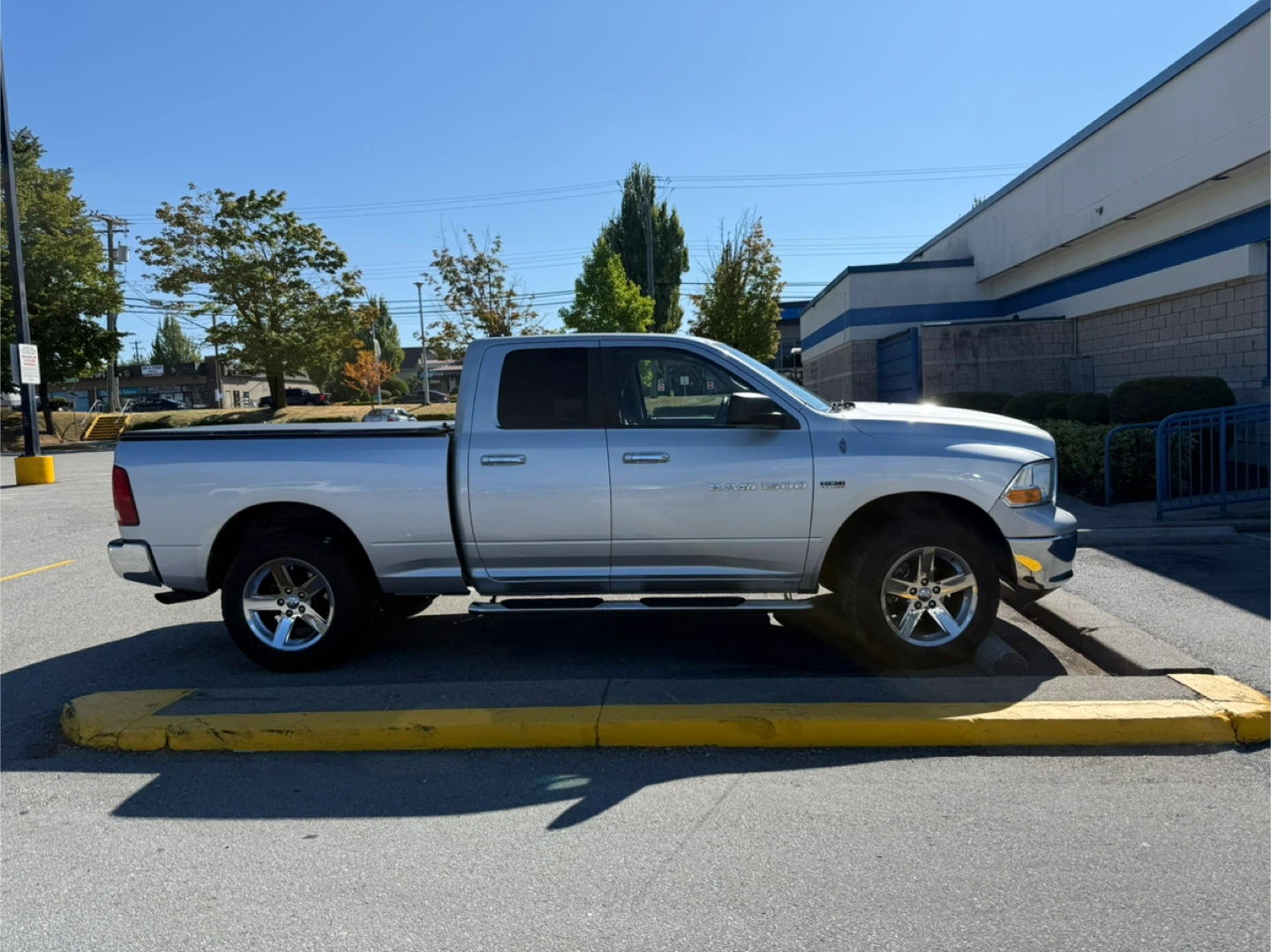 Silver Dodge Ram 1500 Truck