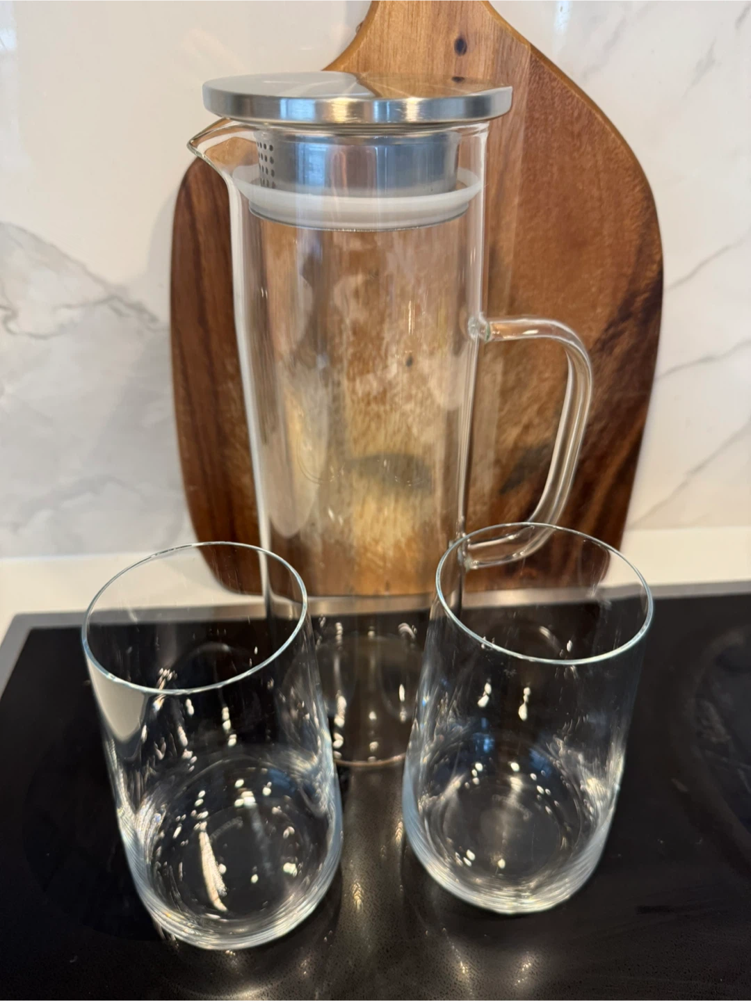 Borosilicate Glass Pitcher & Glasses Set