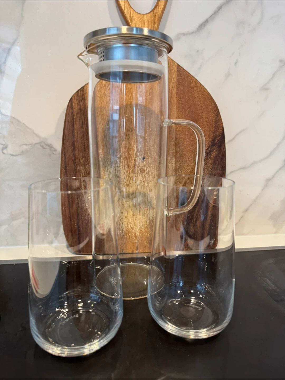 Borosilicate Glass Pitcher & Glasses Set - photo 2