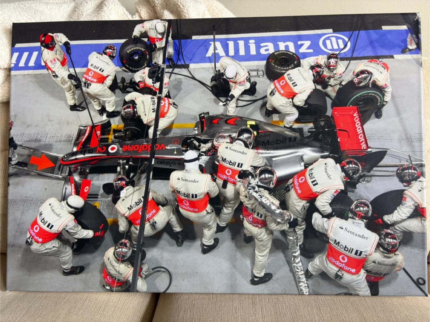 McLaren F1 Pit Stop Canvas Print