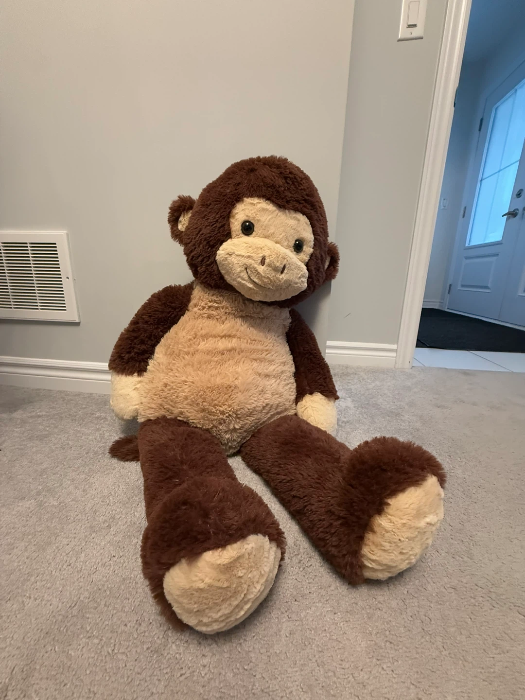 Large Plush Monkey Stuffed Animal - photo 2