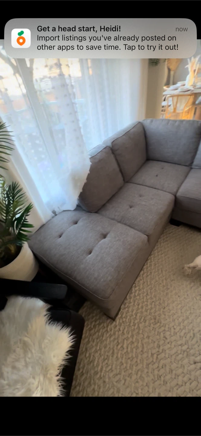 Grey Sectional Sofa - photo 2