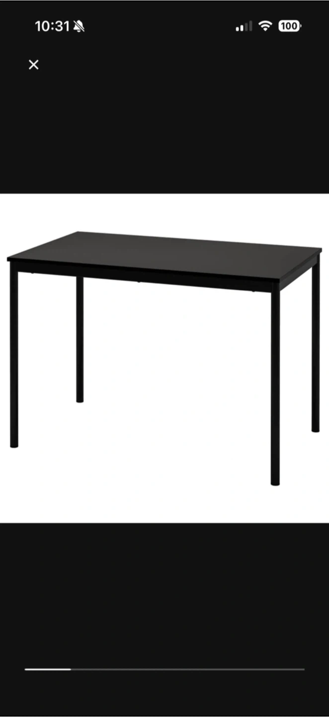 IKEA Black Dining Table