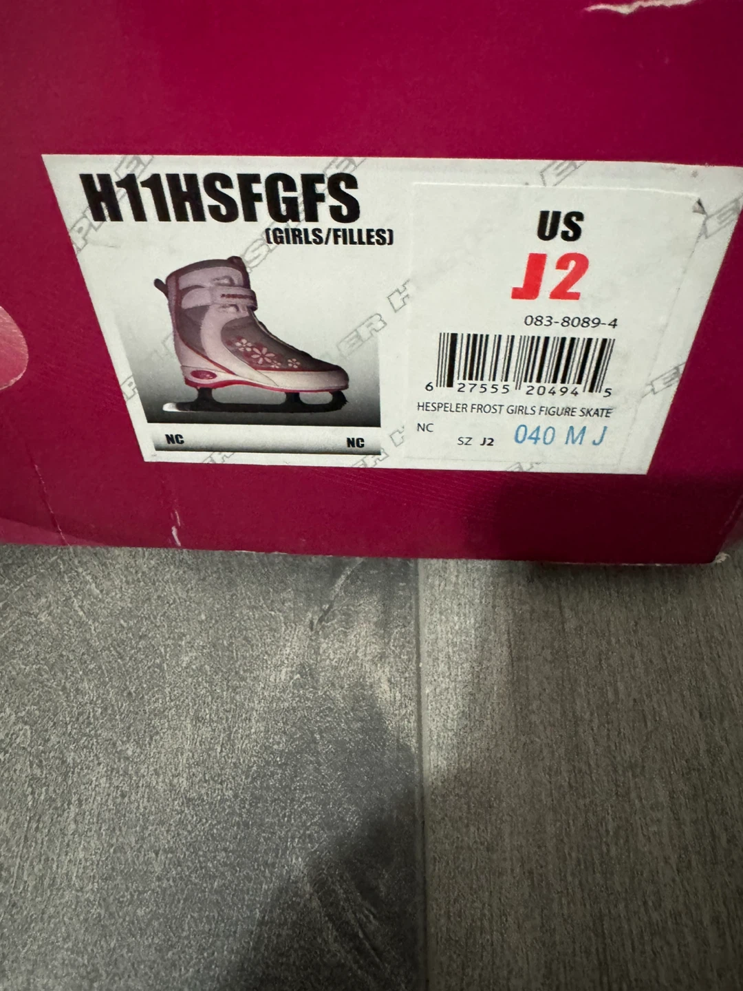Hesperler Frost Girls Figure Skate - US J2