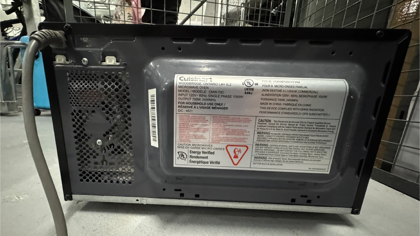 Cuisinart Microwave Oven CMW-70C - photo 4