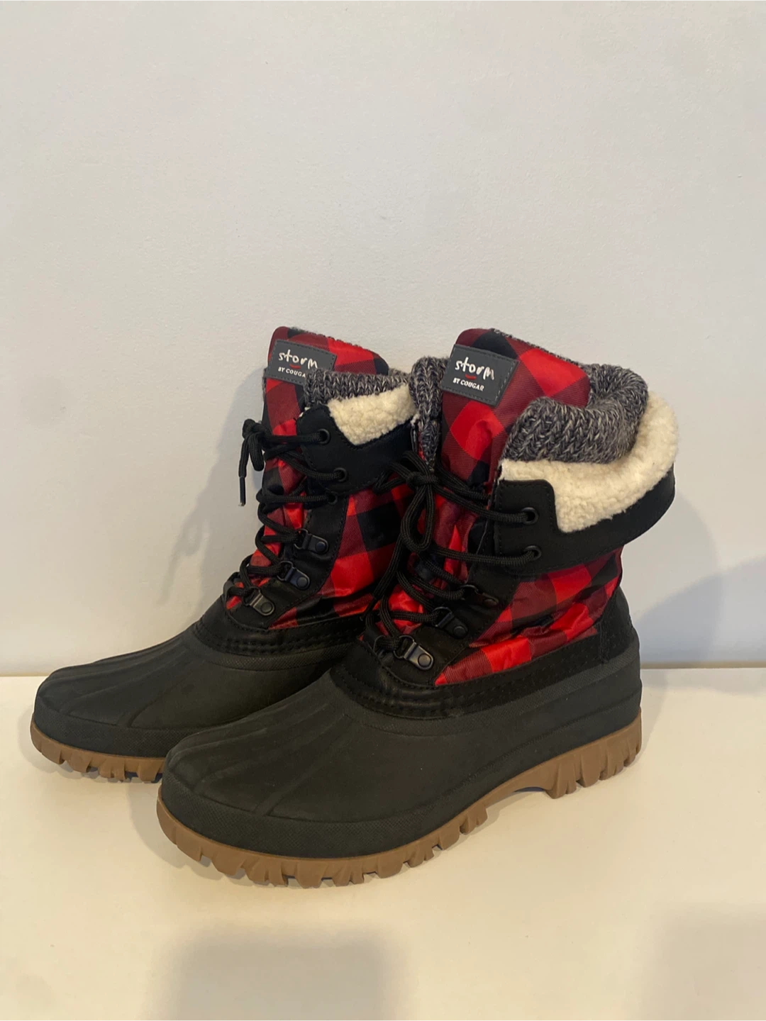 Storm by Cougar Buffalo Plaid Winter Boots