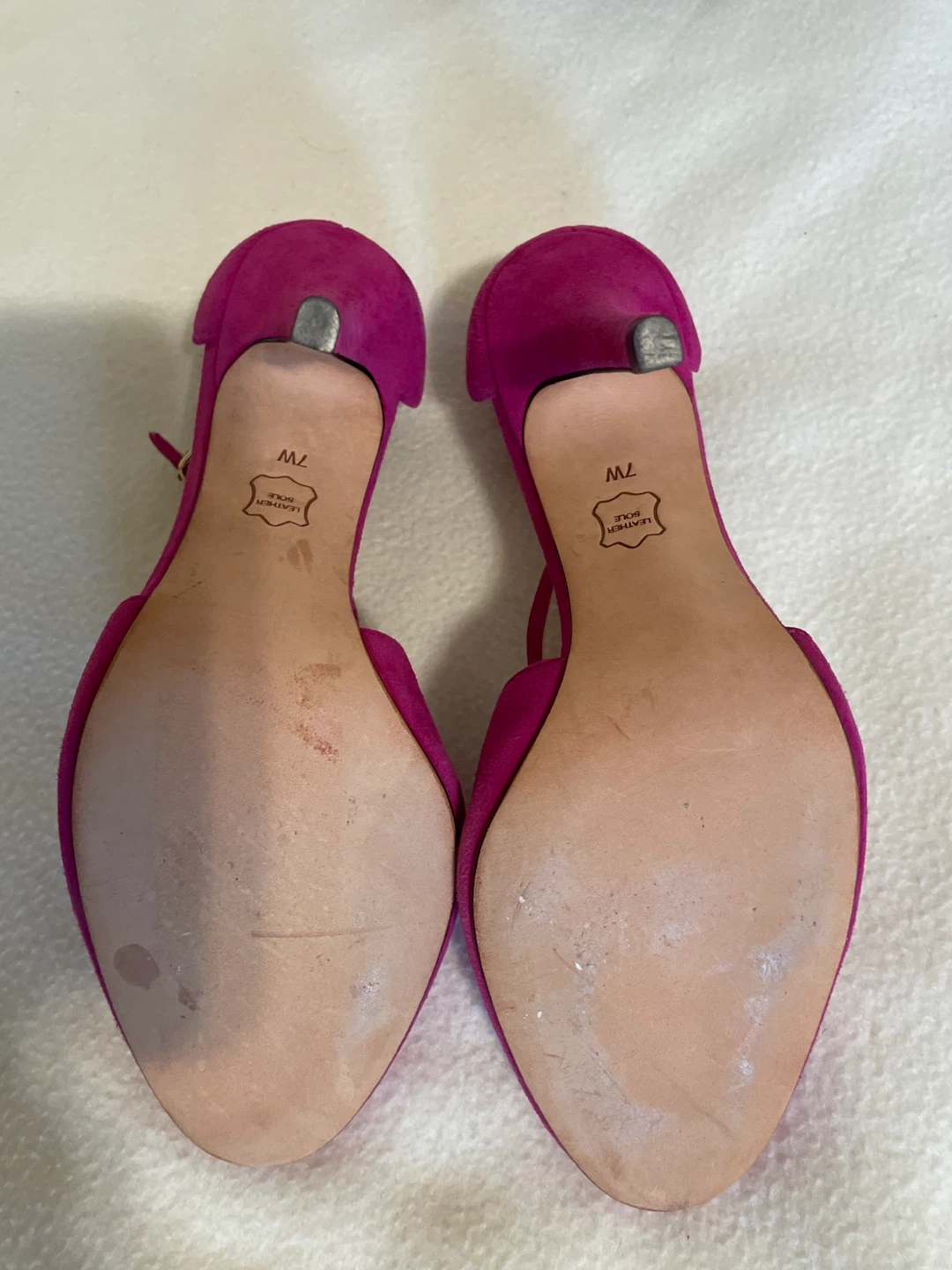 Talbots Pink Suede Heels - Size 7W - photo 3