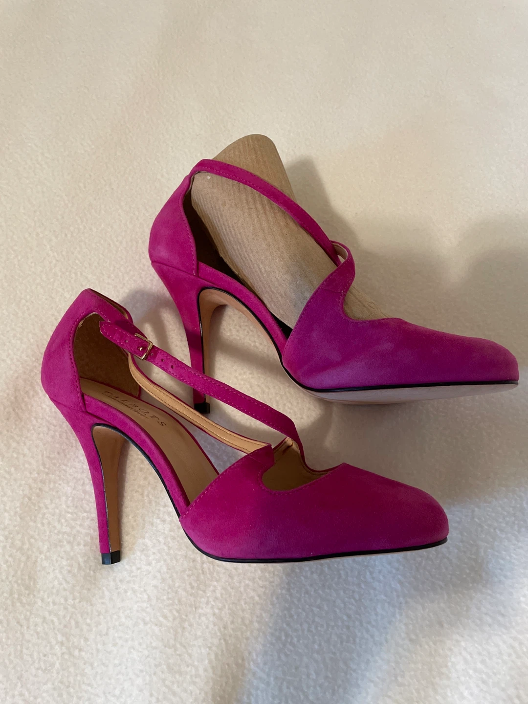 Talbots Pink Suede Heels - Size 7W - photo 2