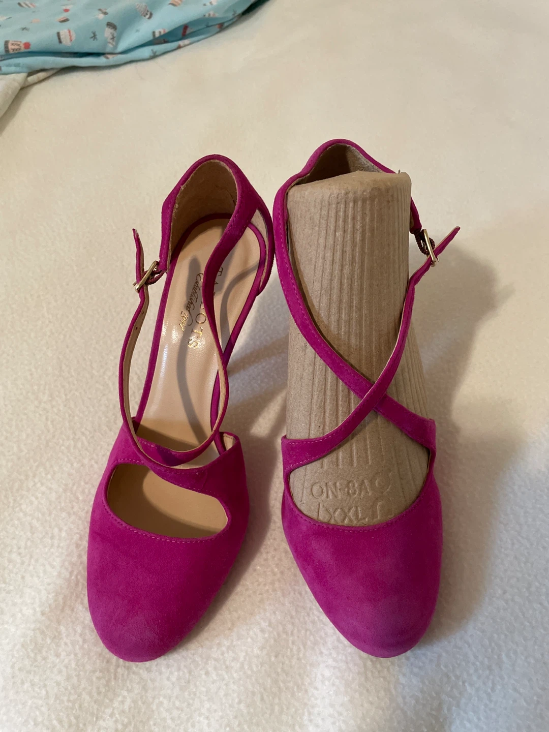 Talbots Pink Suede Heels - Size 7W