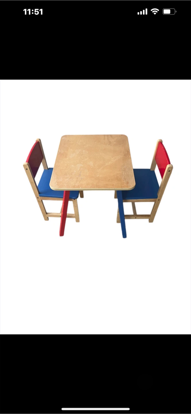 Kids Table and Chairs Set - Red & Blue - photo 3