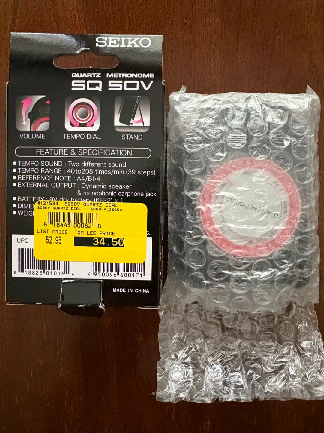New Seiko SQ50V Quartz Metronome - photo 2