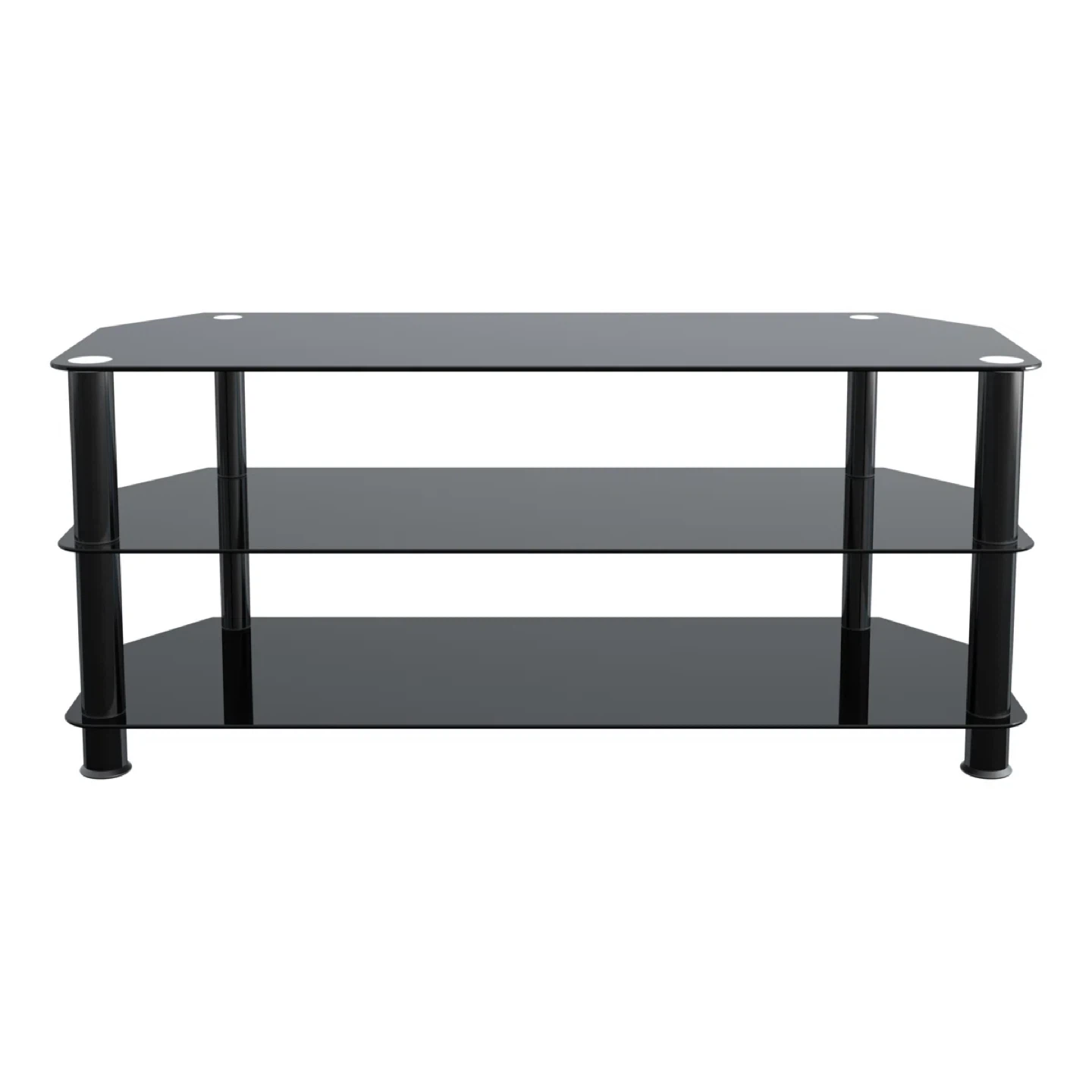 Black Glass TV Stand - Fits Up to 55" TV - photo 3