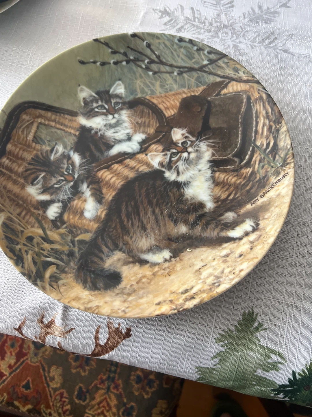 Knowles 'Gone Fishing' Collector Plate
