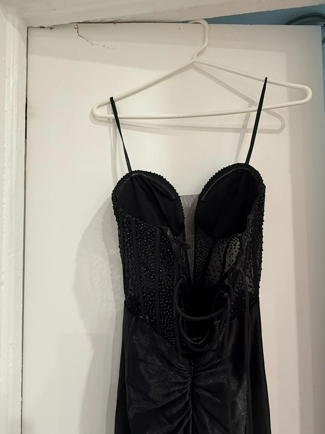 Black Corset Bodice Formal Dress - photo 4
