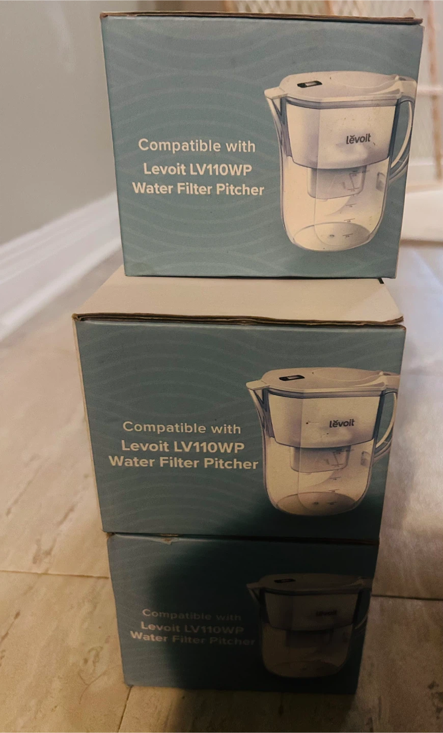 New Levoit LV110WP Water Filter Pitcher Replacement Filters - photo 4