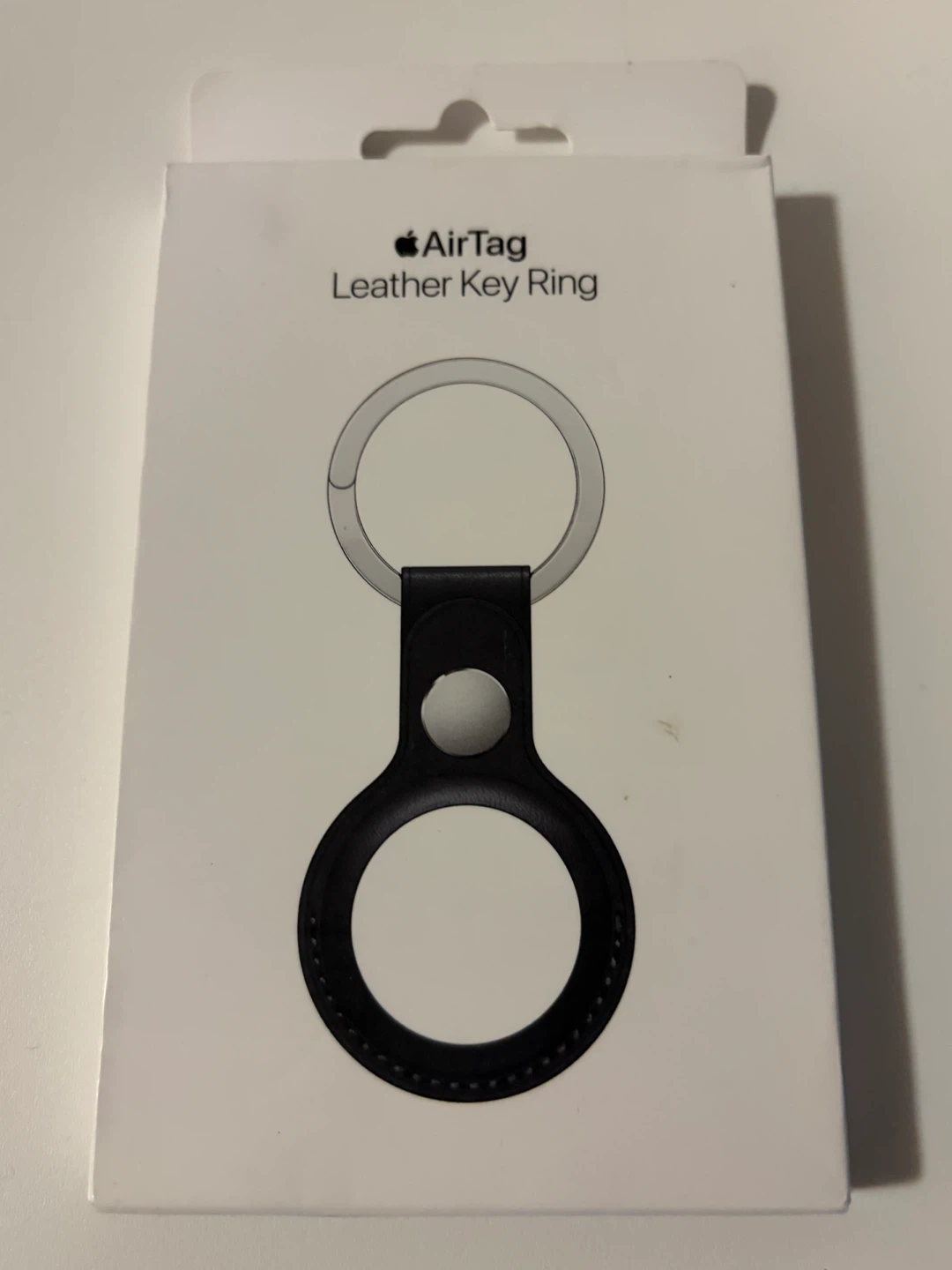 Apple AirTag Leather Key Ring - Midnight