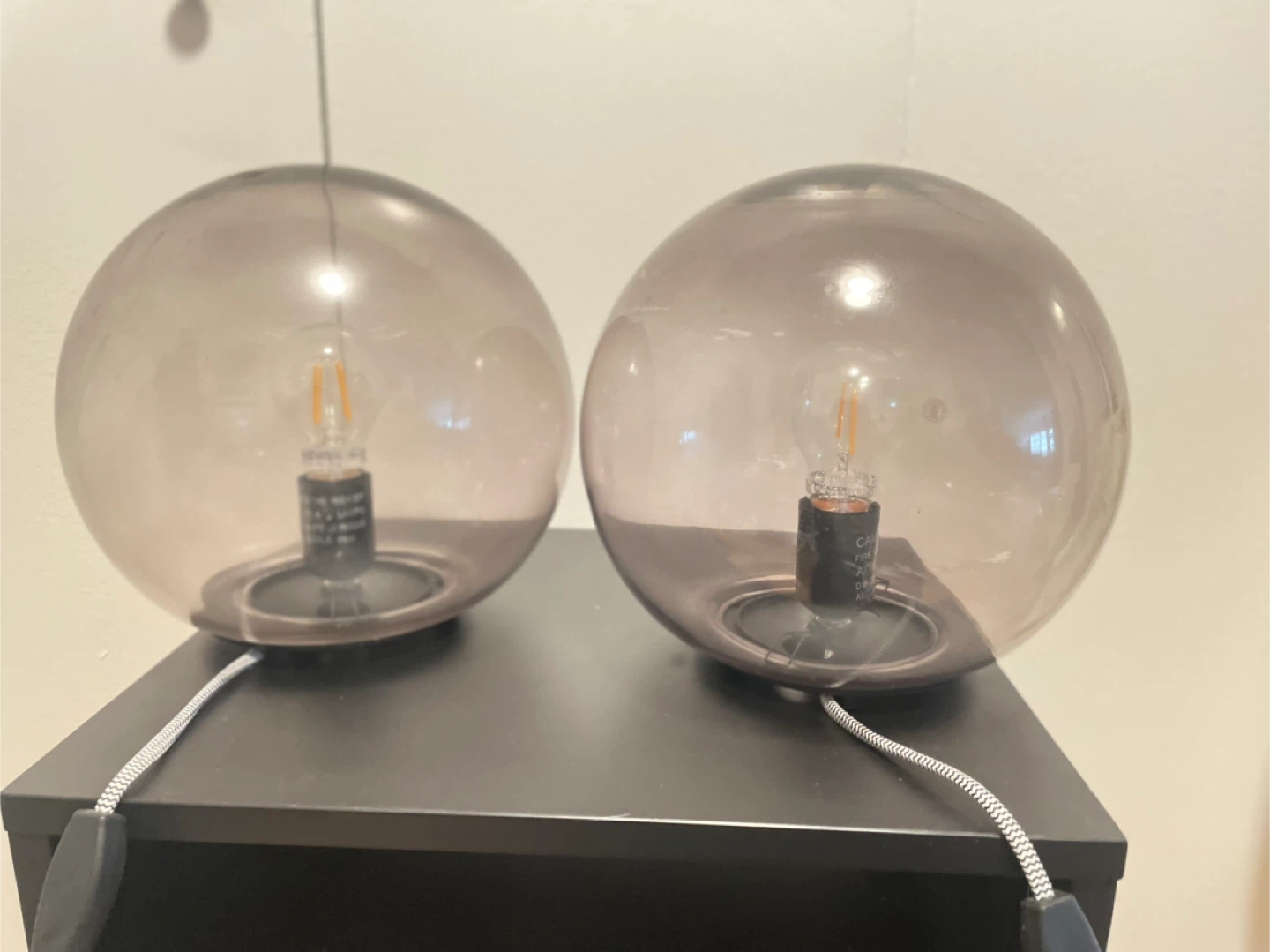 IKEA- Pair of Globe Table Lamps - photo 2