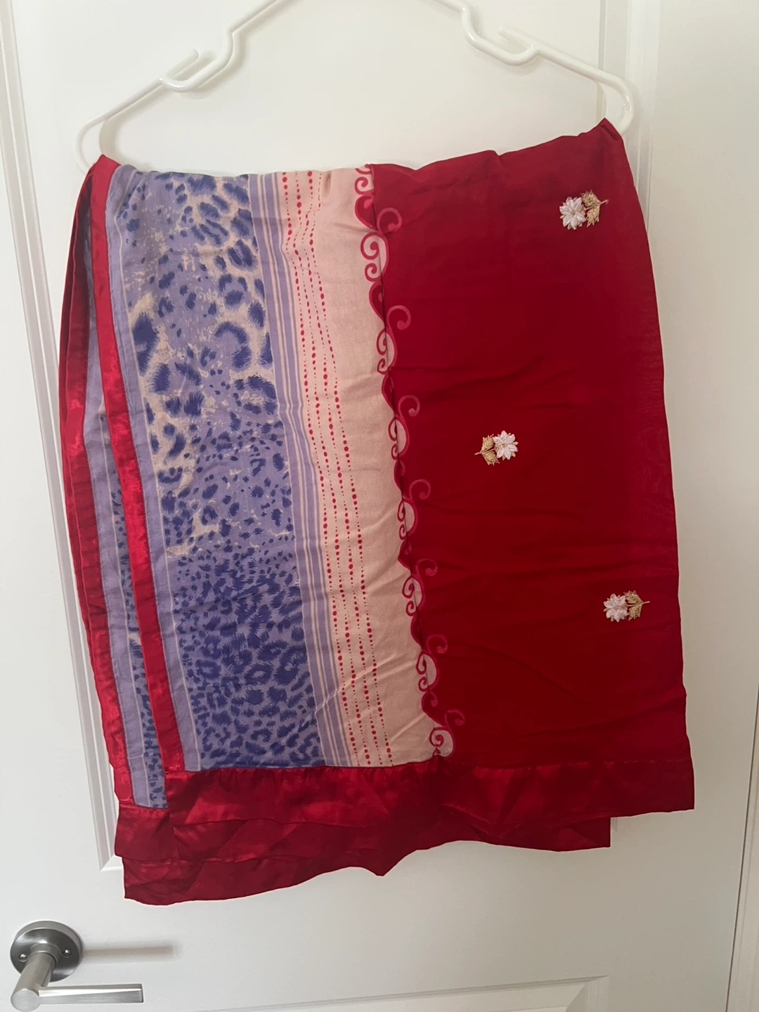 Salwar Kameez - Red and Blue