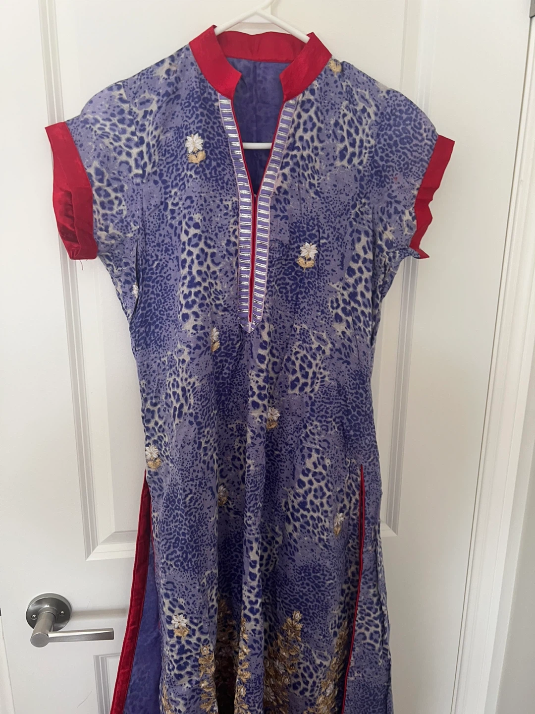 Salwar Kameez - Red and Blue - photo 5