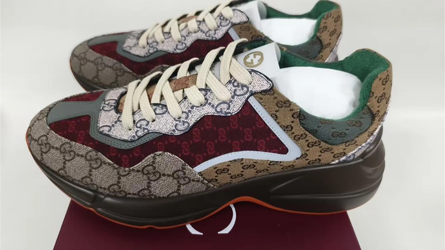 Gucci Men's Brown/Red Sneakers - photo 2