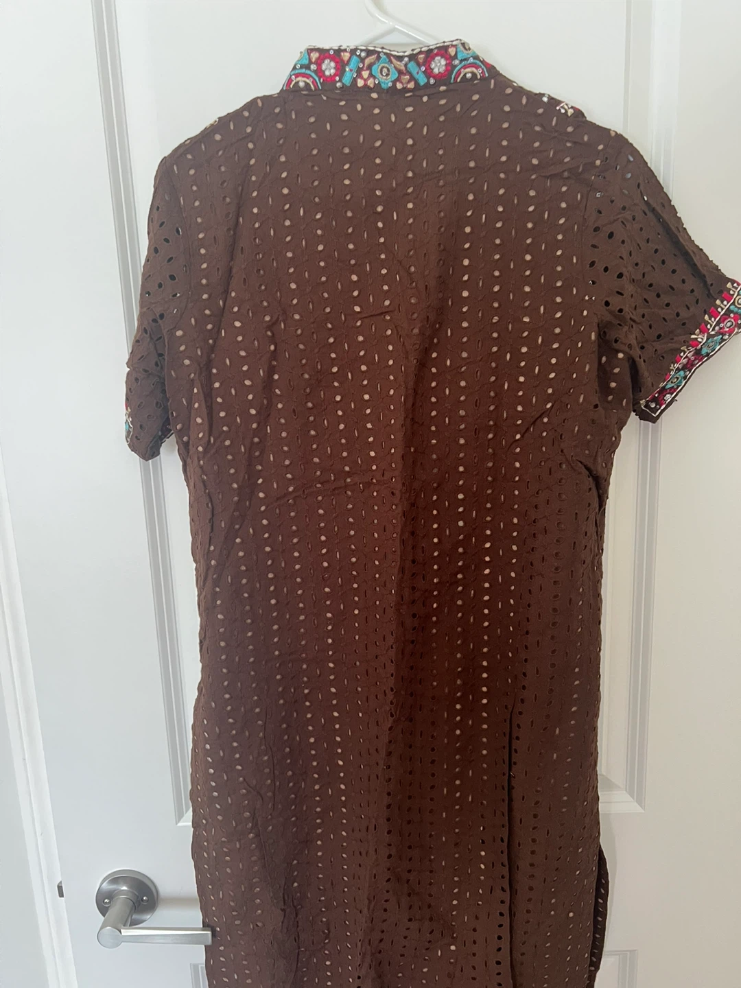 Brown Embroidered Outfit - Top & Bottom - photo 2