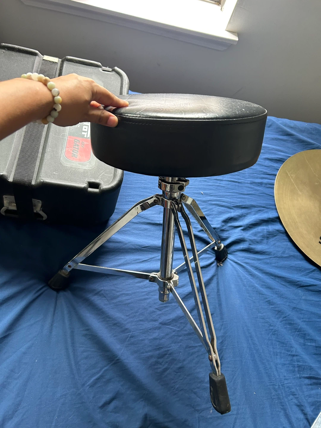 Drum Parts: Snare (with case), Stool, Cymbal and two stands! - photo 4