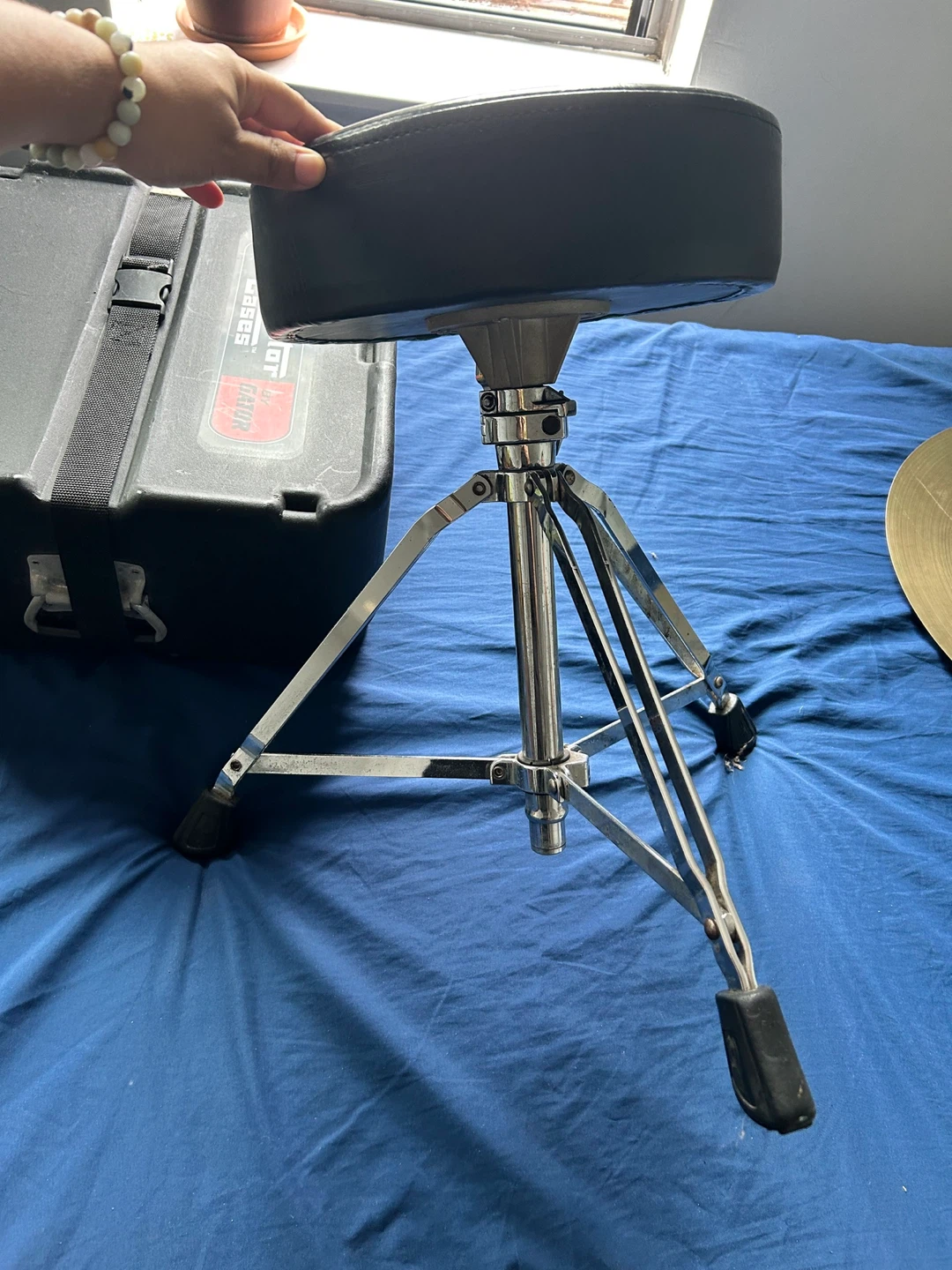 Drum Parts: Snare (with case), Stool, Cymbal and two stands! - photo 5