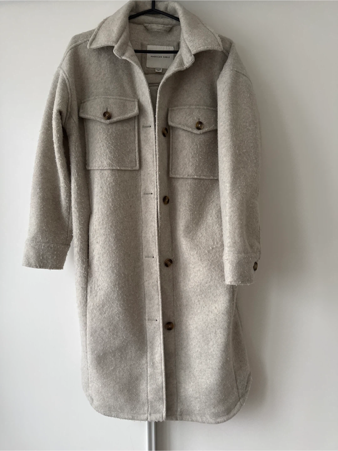 American Eagle Beige Shacket - Size Small