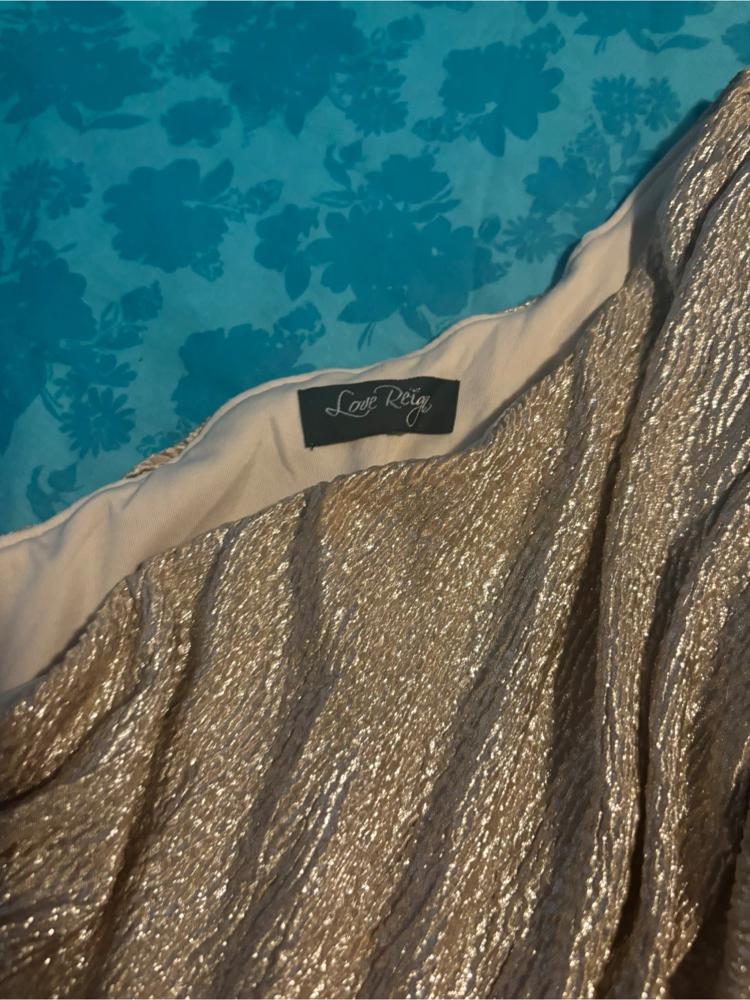 Love Reign Gold One-Shoulder Dress - photo 2