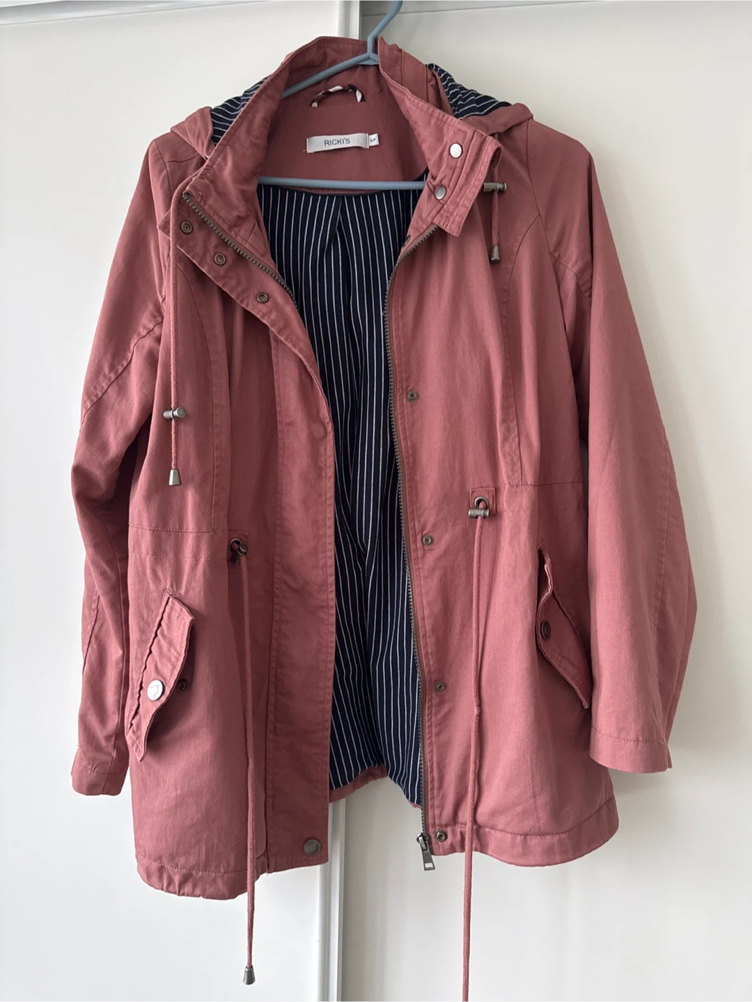 Ricki's Pink Hooded Jacket Size S