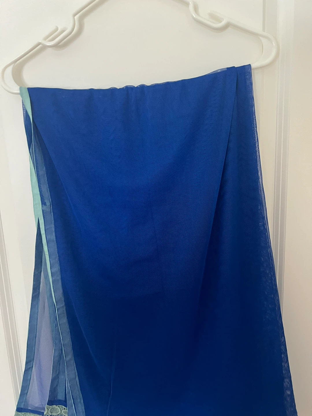 Blue Dress with Floral Design 3 pcs - photo 4
