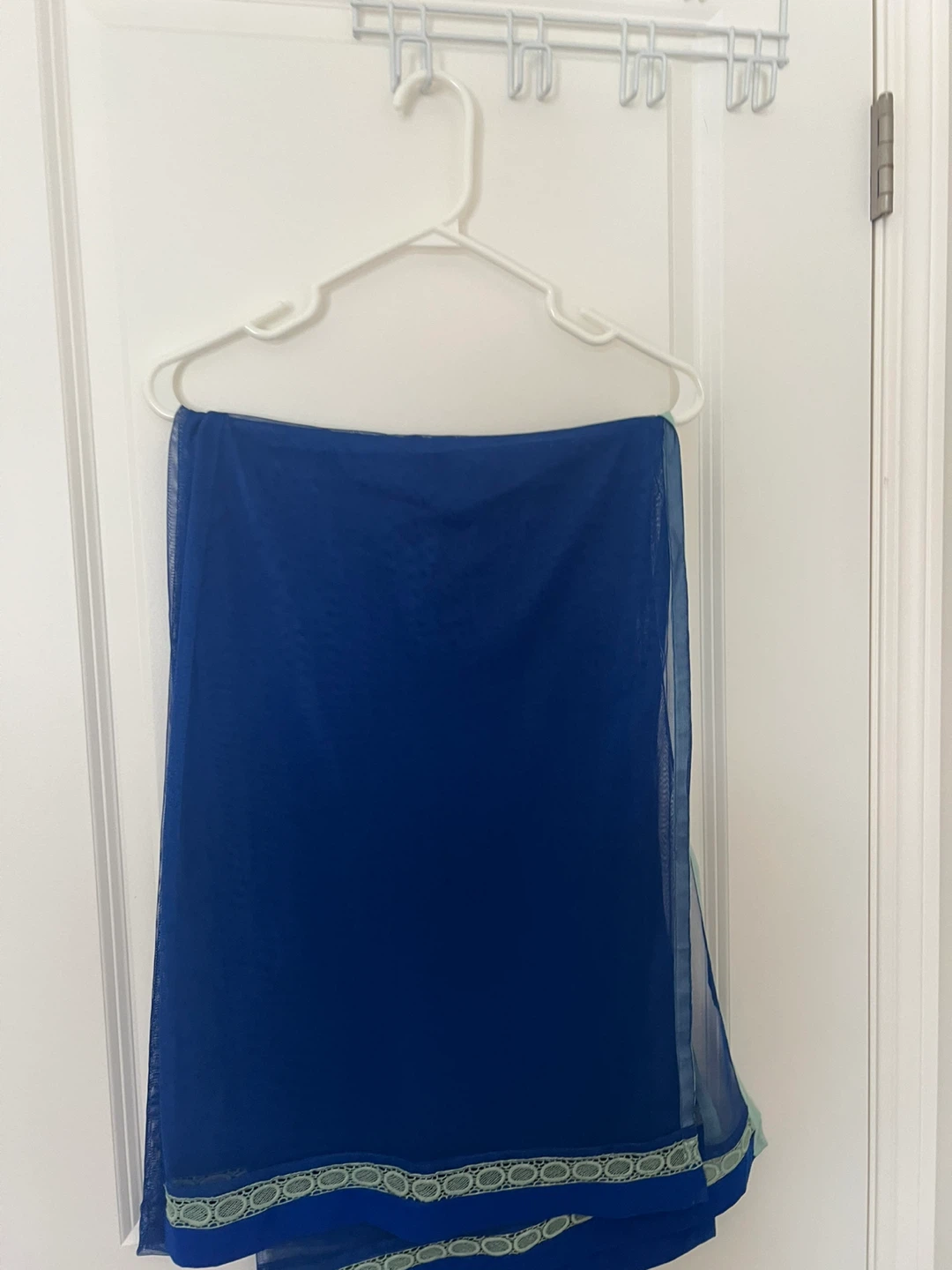Blue Dress with Floral Design 3 pcs - photo 5