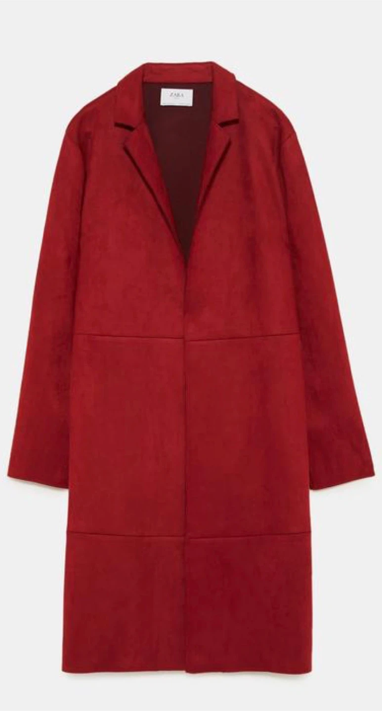 Zara Faux Suede Coat - photo 2