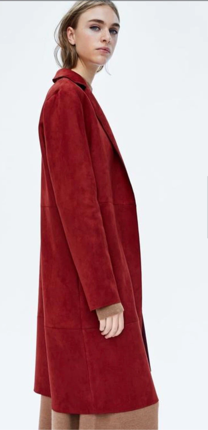 Zara Faux Suede Coat - photo 4